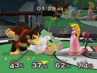 une photo d'Ã©cran de Super Smash Bros Melee sur Nintendo Gamecube